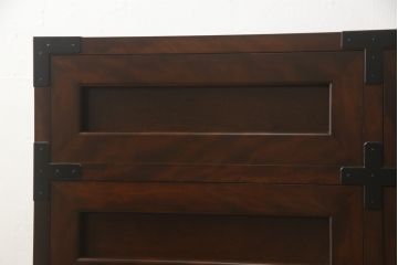 中古　松本民芸家具　高山式　507型 和モダンな空間におすすめの金具付きタンス(衣装箪笥、収納たんす、引き出し、チェスト)(R-055898)