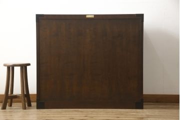 中古　松本民芸家具　高山式　507型 和モダンな空間におすすめの金具付きタンス(衣装箪笥、収納たんす、引き出し、チェスト)(R-055898)