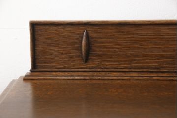 イギリスアンティーク　オーク材　クラシカルな雰囲気を醸し出す両袖机(ニーホールデスク、作業台、在宅ワーク用デスク)(R-055922)