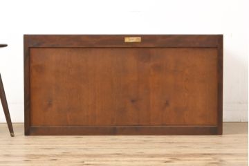 中古　松本民芸家具　脚か台輪を付けてリメイク!シックで上品な佇まいのリビングボード(テレビ台、ローボード、テレビボード)(R-055923)