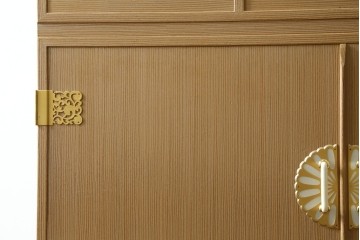 中古　美品　伝統工芸品　名古屋総桐箪笥(並厚・四方丸)　衣装盆に至るまで凝ったつくりの高級品着物箪笥　(R-055924)