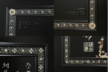中古　美品　最高級品　組立て式　希少!豪華絢爛な装飾が存在感を放つ螺鈿細工のワードローブ(衣装タンス、収納棚、洋服タンス)(定価約500万円)(R-055928)