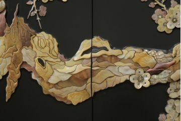 中古　美品　最高級品　組立て式　希少!豪華絢爛な装飾が存在感を放つ螺鈿細工のワードローブ(衣装タンス、収納棚、洋服タンス)(定価約500万円)(R-055928)