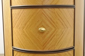 中古　アメリカ高級家具　モダンなデザインが目を引くカウンターテーブル(サイドボード、収納棚、作業台、店舗什器)(R-055932)