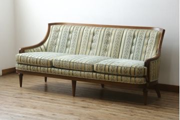 中古　DREXEL HERITAGE(ドレクセルヘリテイジ)　Upholstery(アップホルスタリー)　ワンランク上の上質なお部屋作りにぴったりの3人掛けソファ(アームソファ、3P)(R-055934)
