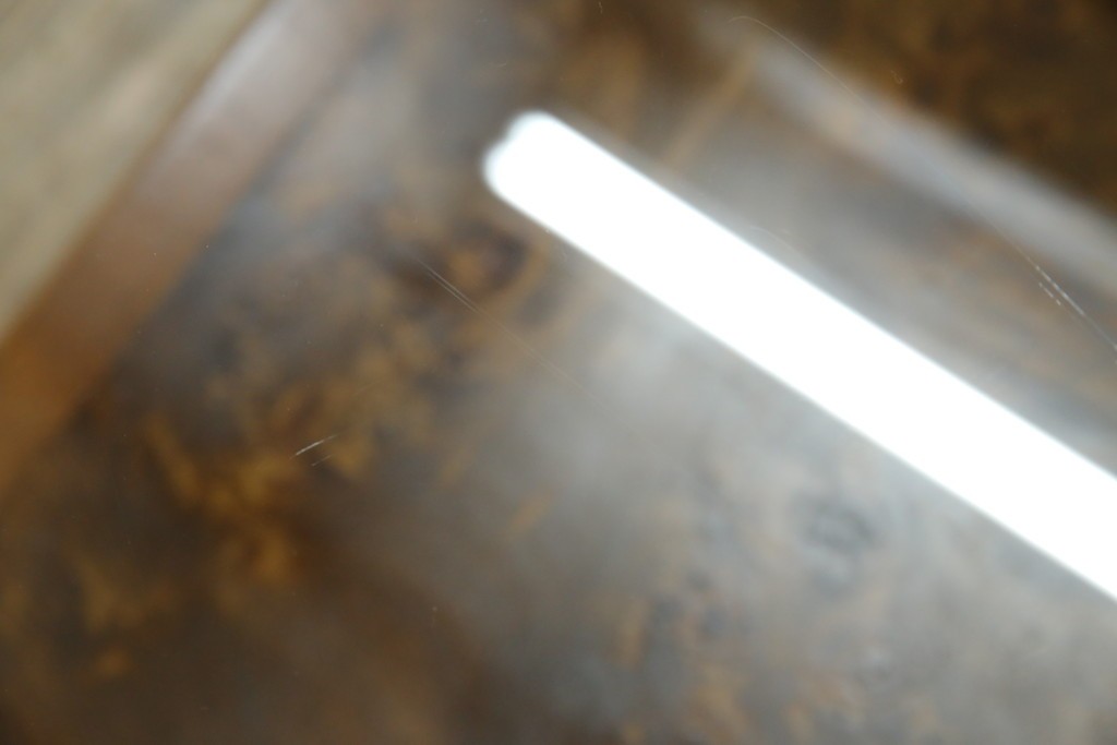 中古　美品　高級ヨーロッパ輸入家具　マホガニー材　サイドテーブル　定価約18万円　(R-055939)