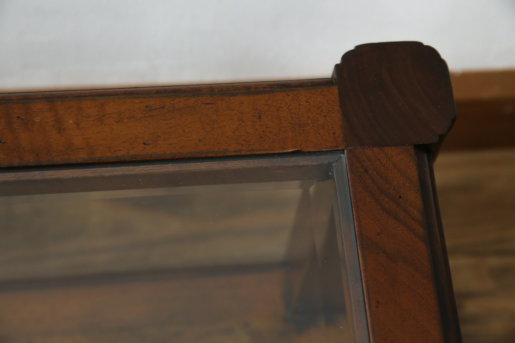 中古　美品　高級ヨーロッパ輸入家具　マホガニー材　サイドテーブル　定価約18万円　(R-055939)