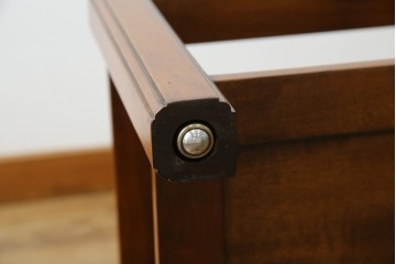 中古　美品　高級ヨーロッパ輸入家具　マホガニー材　サイドテーブル　定価約18万円　(R-055939)