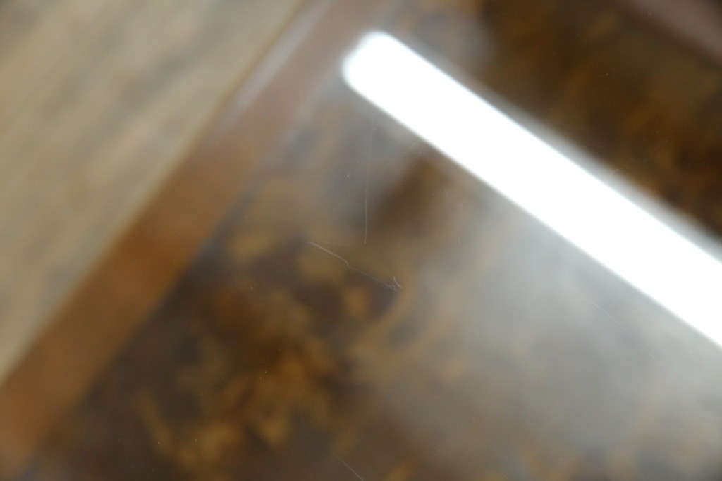 中古　美品　高級ヨーロッパ輸入家具　マホガニー材　サイドテーブル　定価約18万円　(R-055939)