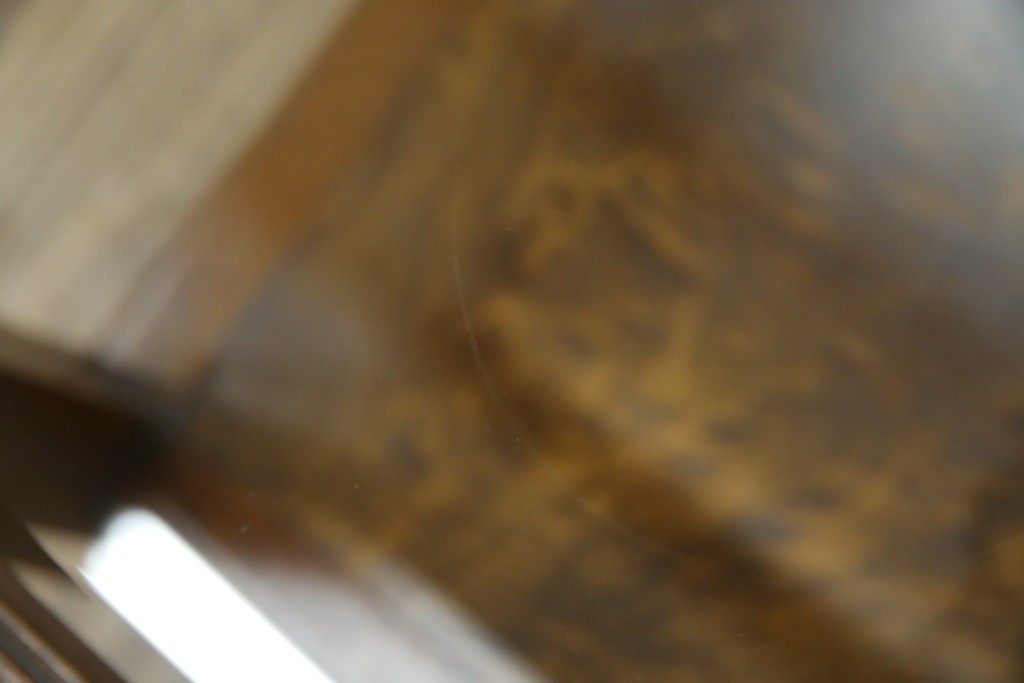 中古　美品　高級ヨーロッパ輸入家具　マホガニー材　サイドテーブル　定価約18万円　(R-055939)