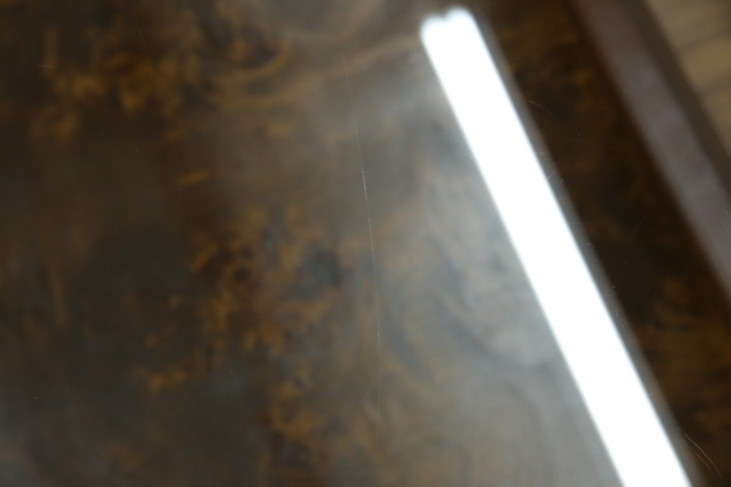 中古　美品　高級ヨーロッパ輸入家具　マホガニー材　サイドテーブル　定価約18万円　(R-055939)