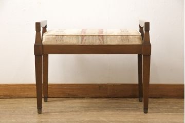 中古　DREXEL HERITAGE(ドレクセルヘリテイジ)　直線的なフォルムが美しいスツール(オットマン)(R-055942)