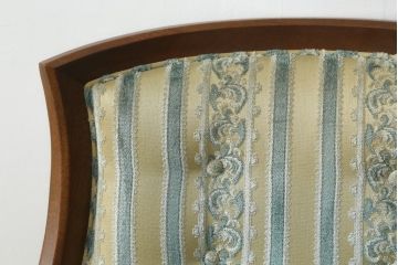 中古　美品　DREXEL HERITAGE(ドレクセルヘリテイジ)　上品な佇まいが魅力的な1人掛けソファ+オットマンセット(一人掛け、アームチェア)(R-055944)