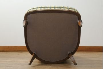 中古　美品　DREXEL HERITAGE(ドレクセルヘリテイジ)　上品な佇まいが魅力的な1人掛けソファ+オットマンセット(一人掛け、アームチェア)(R-055944)