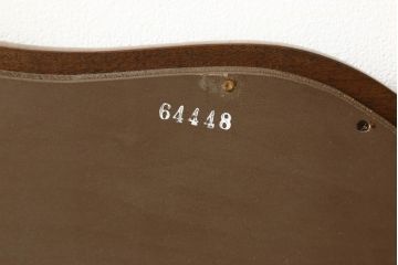 中古　美品　DREXEL HERITAGE(ドレクセルヘリテイジ)　Touraine(ツーレイン)　マホガニー材　凝ったつくりのウォールミラー(壁掛け鏡)(R-055961)