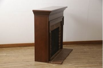 中古　美品　Rustic Craft(ラスティック・クラフト)　まるで本物のようなリアルさが目を引くイミテーション暖炉(定価約31万円)(マントルピース)(R-055964)