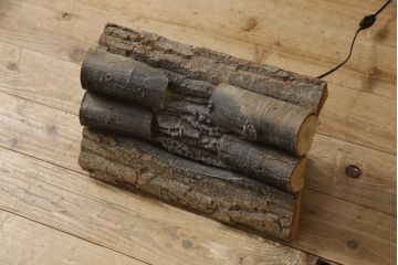 中古　美品　Rustic Craft(ラスティック・クラフト)　まるで本物のようなリアルさが目を引くイミテーション暖炉(定価約31万円)(マントルピース)(R-055964)
