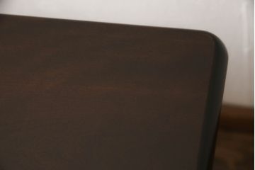 中古　松本民芸家具　特注サイズ　洗練されたモダンな佇まいが魅力のLT型卓(ダイニングテーブル、4人掛け、6人掛け)(R-055965)