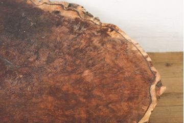 和製ビンテージ　カリン材(花梨材)　迫力ある佇まいが魅力的な座卓(ローテーブル、センターテーブル、ヴィンテージ)(R-055972)