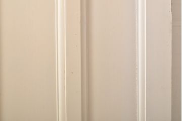 アンティーク建具　イギリス製　レトロなペイントがおしゃれなステンドグラスドア1枚(扉、玄関ドア)(R-055979)