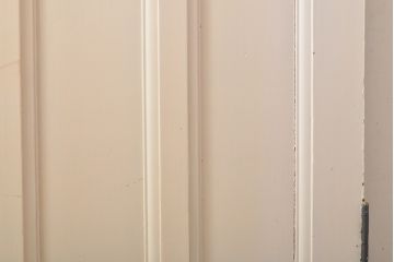 アンティーク建具　イギリス製　レトロなペイントがおしゃれなステンドグラスドア1枚(扉、玄関ドア)(R-055979)
