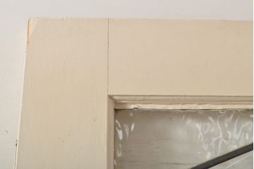 イギリスアンティーク　シャビーな風合いがお洒落なステンドグラスドア1枚(扉、ガラス戸、建具)(R-055980)