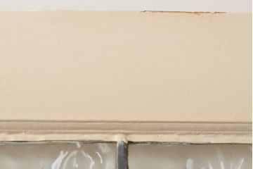 イギリスアンティーク　シャビーな風合いがお洒落なステンドグラスドア1枚(扉、ガラス戸、建具)(R-055980)