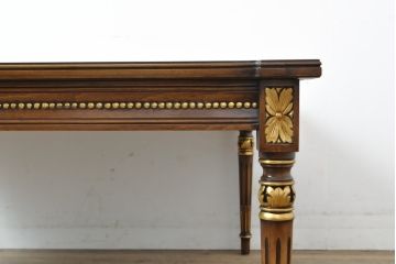 中古　美品　アメリカ　KARGES FURNITURE(カーゲス・ファニチャ)　細やかな意匠にこだわりを感じるリビングテーブル(センターテーブル)(R-055995)