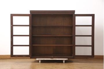 中古　松本民芸家具　脚か台輪を取り付けてリメイク!小ぶりなサイドボード(キャビネット、本箱、戸棚、収納棚)(R-056013)