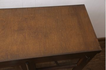 中古　松本民芸家具　脚か台輪を取り付けてリメイク!小ぶりなサイドボード(キャビネット、本箱、戸棚、収納棚)(R-056013)