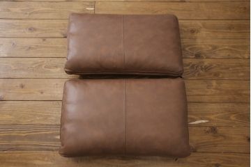 新品未使用　IDC大塚家具取り扱い　インターリバックス　GLOBAL(グローバル)　本革の落ち着いた風合いが高級感を醸しだすラウンジソファセット(カウチソファ、2人掛けソファ、3人掛けソファ、6人掛けソファ、レザー)(定価約130万円)(R-056014)