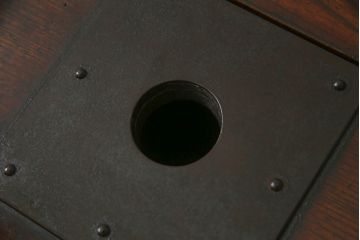 和製アンティーク　明治期　総ケヤキづくりの銭箱(銭函)(R-056015)