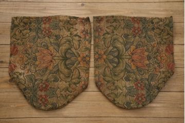 中古　美品　DREXEL HERITAGE(ドレクセルヘリテイジ)　落ち着いた色合いとボタニカル柄がクラシカルな雰囲気を高める3人掛けソファ(定価約100万円)(三人掛けソファ、3P)(R-056018)
