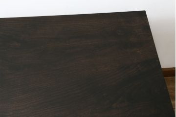 和製アンティーク　昭和初期　栓材　味のあるレトロな佇まいがお洒落な平机(サイドテーブル、コンソールテーブル、作業台、ワークデスク、在宅用、在宅ワーク用、花台、飾り台)(R-056020)