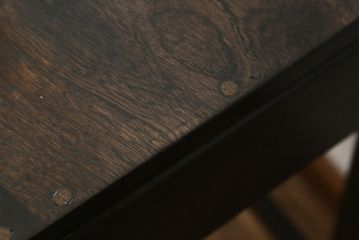 和製アンティーク　昭和初期　栓材　味のあるレトロな佇まいがお洒落な平机(サイドテーブル、コンソールテーブル、作業台、ワークデスク、在宅用、在宅ワーク用、花台、飾り台)(R-056020)
