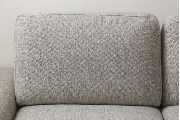 中古　展示美品　2019年8月購入　エスティック　フォルマックス(formax)　パンナ(PANNA)　フェザー　ナチュラルな空間づくりにおすすめの2P片肘ソファ(右)+片肘ロングシートソファ(左)セット(二人掛けソファ、カウチソファ、ロングソファ)(定価約86万8千円)(R-056023)