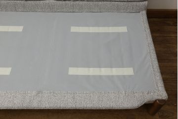 中古　展示美品　2019年8月購入　エスティック　フォルマックス(formax)　パンナ(PANNA)　フェザー　ナチュラルな空間づくりにおすすめの2P片肘ソファ(右)+片肘ロングシートソファ(左)セット(二人掛けソファ、カウチソファ、ロングソファ)(定価約86万8千円)(R-056023)