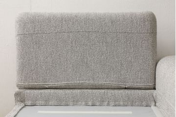中古　展示美品　2019年8月購入　エスティック　フォルマックス(formax)　パンナ(PANNA)　フェザー　ナチュラルな空間づくりにおすすめの2P片肘ソファ(右)+片肘ロングシートソファ(左)セット(二人掛けソファ、カウチソファ、ロングソファ)(定価約86万8千円)(R-056023)