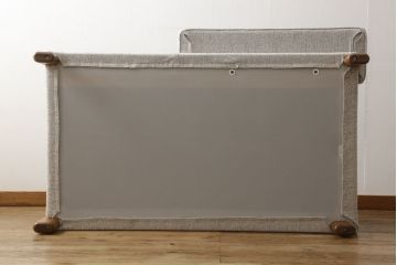 中古　展示美品　2019年8月購入　エスティック　フォルマックス(formax)　パンナ(PANNA)　フェザー　ナチュラルな空間づくりにおすすめの2P片肘ソファ(右)+片肘ロングシートソファ(左)セット(二人掛けソファ、カウチソファ、ロングソファ)(定価約86万8千円)(R-056023)