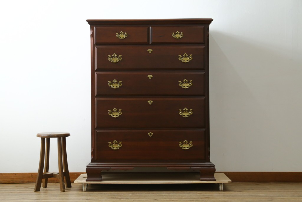 中古　美品　ペンシルバニアハウス(PENNSYLVANIA HOUSE)　品のある佇まいが美しいクラシックチェスト　(R-056024)