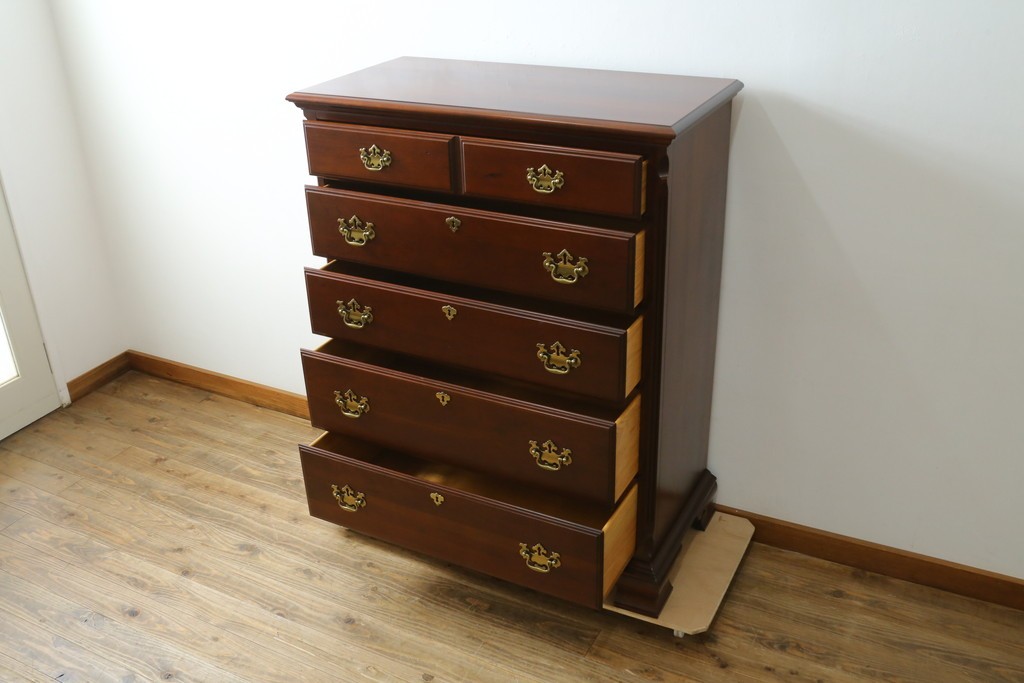 中古　美品　ペンシルバニアハウス(PENNSYLVANIA HOUSE)　品のある佇まいが美しいクラシックチェスト　(R-056024)