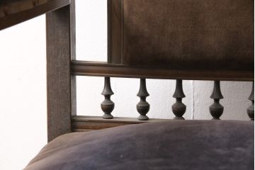 和製アンティーク　大正ロマンな雰囲気香る上質なアームチェア(椅子、イス、ダイニングチェア)(R-056026)