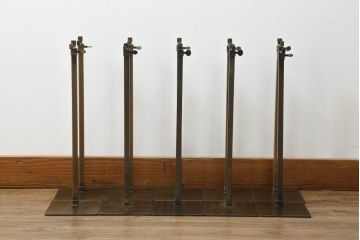 中古　アンティーク調　古美色(こびしょく)　シャビーな風合いがレトロな雰囲気を高めるディスプレイスタンド10台セット(アクセサリースタンド、ハンガースタンド、店舗什器)(R-056031)