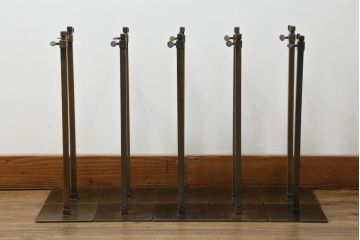 中古　アンティーク調　古美色(こびしょく)　シャビーな風合いがレトロな雰囲気を高めるディスプレイスタンド10台セット(アクセサリースタンド、ハンガースタンド、店舗什器)(R-056031)