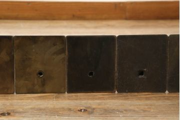 中古　アンティーク調　古美色(こびしょく)　シャビーな風合いがレトロな雰囲気を高めるディスプレイスタンド10台セット(アクセサリースタンド、ハンガースタンド、店舗什器)(R-056031)
