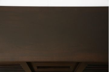 ビンテージ　松本民芸家具風　和モダンな佇まいが目を引くサイドボード(収納棚、戸棚、キャビネット、ヴィンテージ)(R-056039)