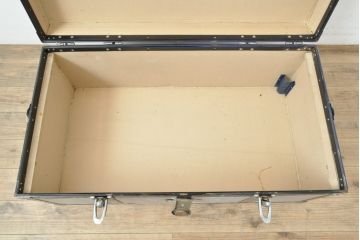 和製ビンテージ　インダストリアルなお部屋づくりにオススメの船トランク(ディスプレイ、収納、ヴィンテージ)(R-056041)
