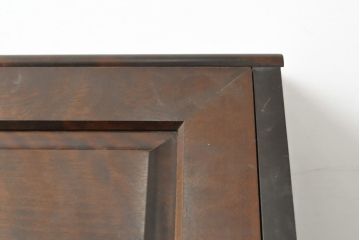 中古　北海道民芸家具　コンパクトで使い勝手の良いライティングビューロー(チェスト、ワークデスク、在宅ワーク用デスク、机)(R-056043)