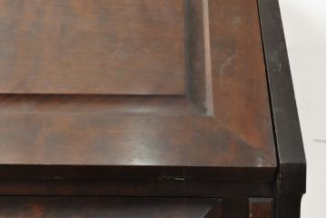 中古　北海道民芸家具　コンパクトで使い勝手の良いライティングビューロー(チェスト、ワークデスク、在宅ワーク用デスク、机)(R-056043)
