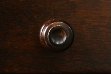 中古　北海道民芸家具　コンパクトで使い勝手の良いライティングビューロー　(R-056043)